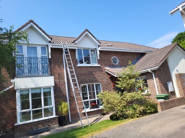 Gutters being repaired in Drumone