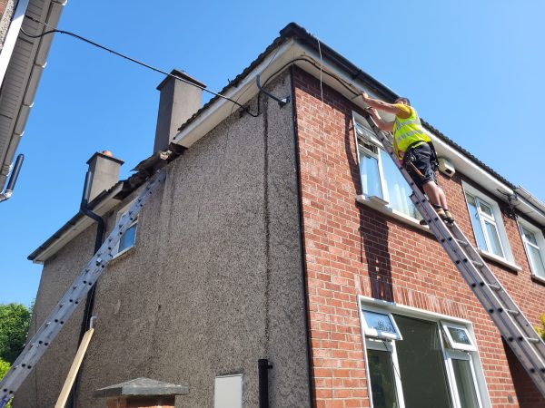 Gutters being repaired in Kilskeer