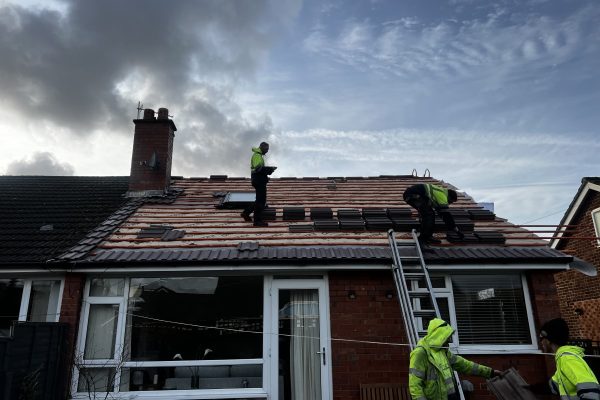 Gutters being repaired in Mosney